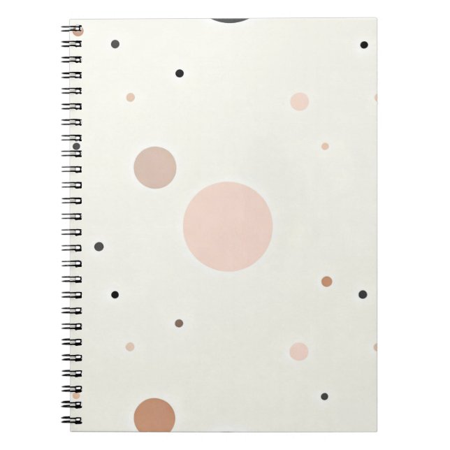 Minimal vinterprickmönster, mjuka och mysiga neutr anteckningsbok (Framsidan)