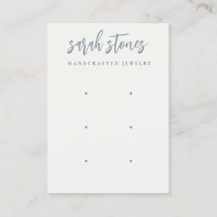Minimal Visning för svart Grått White 3 Earring Visitkort