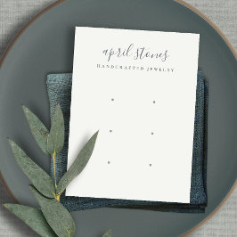 Minimal Visning för svart Grått White 3 Earring Visitkort