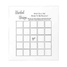 Minimal vit bröllopsduschbingo partyspel