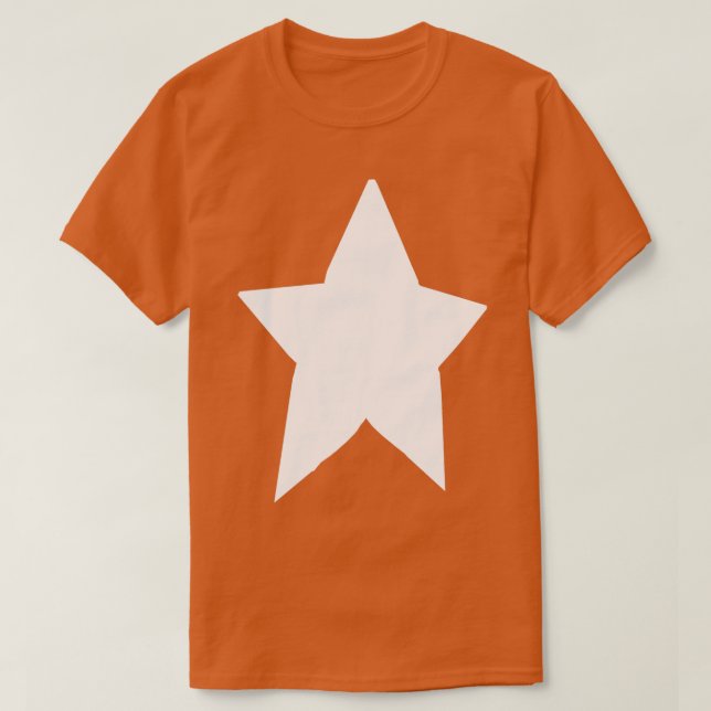Minimal vit chonk-stjärna t shirt (Design framsida)