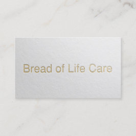 Minimal Vit & Guld-inbäddad YOGA-instruktor Visitkort