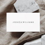 Minimal vit modern Professionell Visitkort<br><div class="desc">Minimalistisk och modern. Ett enkelt och fint sätt att leta efter konsult,  lärare,  hårstilist,  och mer</div>