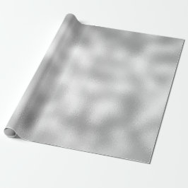 Minimal vit Parly Grått Silver Urban Glass Presentpapper