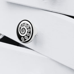 Minimal vit svart botaniskt fern Löv inspierat Knopp