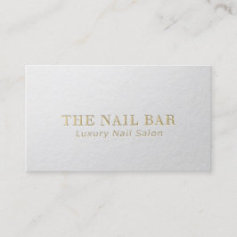 Minimal vit text och Guld-inbäddad text för modern Visitkort