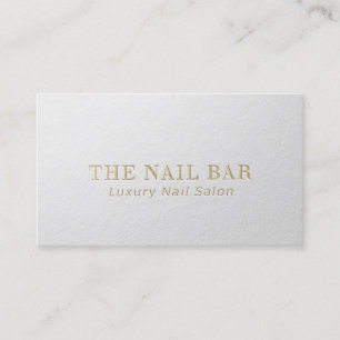 Minimal vit text och Guld-inbäddad text för modern Visitkort