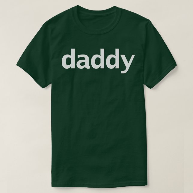 Minimal vit texttypgrafi för pappa t shirt (Design framsida)
