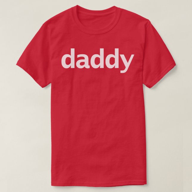 Minimal vit texttypgrafi för pappa t shirt (Design framsida)