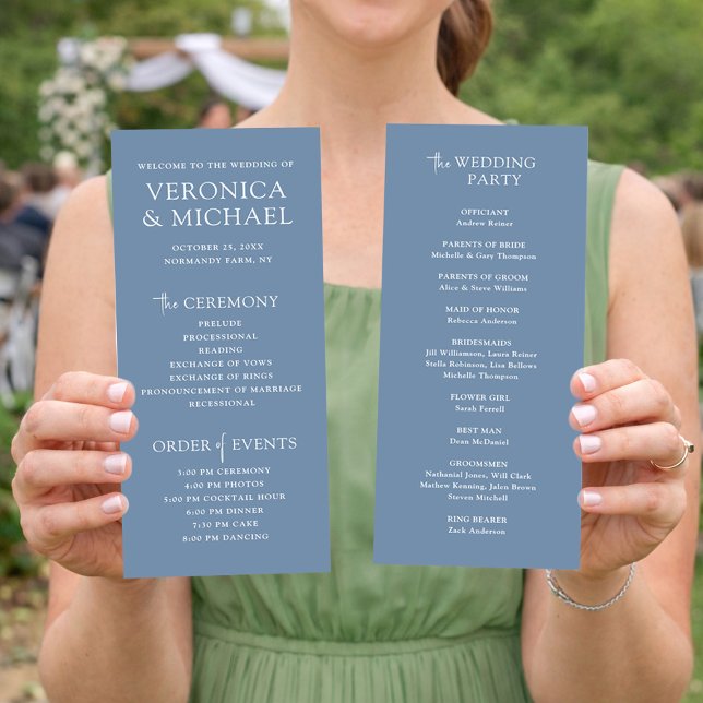 Minimal Wedding Ceremony Program Template  (Skapare uppladdad)