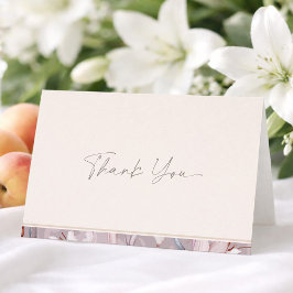 Minimal Wedding Thank You Card Inbjudan