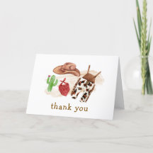 Minimal Western ökenaktus Cowboy Baby Shower