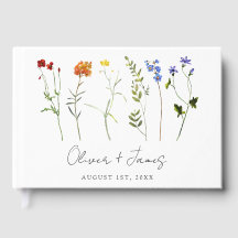 Minimal Wildblomma LGBTQ Gay pride Blommigt Bröllo