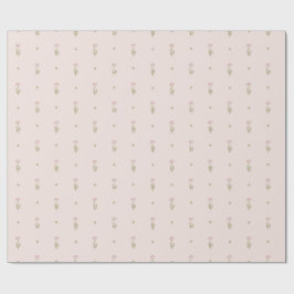 Minimal Wildflower Pattern with Dots Presentpapper