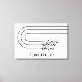 Minimal Win Ställe Show Horse Track-Personlig Canvastryck