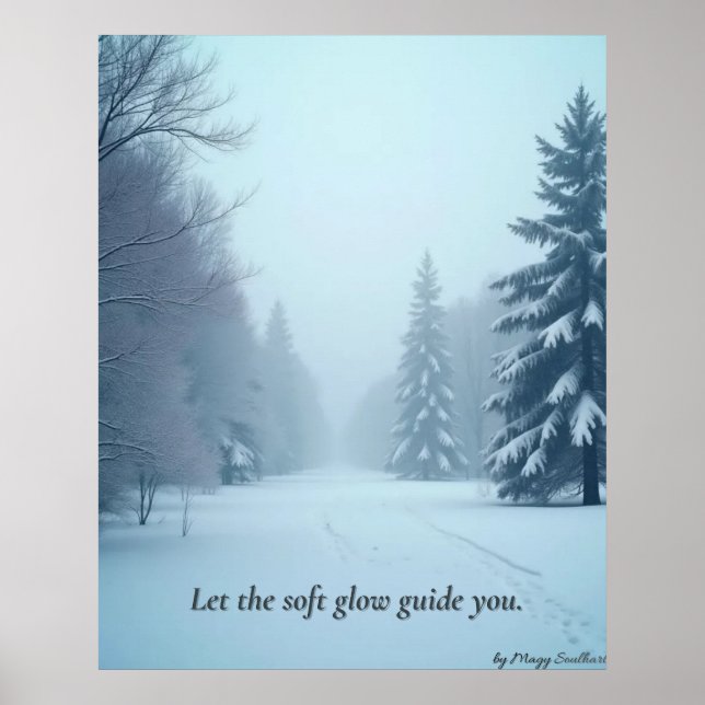 Minimal Winter Calm Poster – Neutral Wall Art (Framsidan)