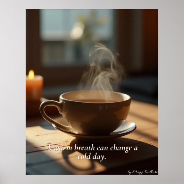 Minimal Winter Calm Poster – Neutral Wall Art (Framsidan)