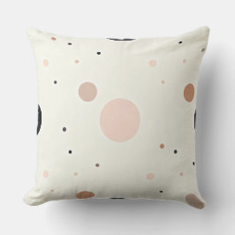 Minimal Winter Dot Pattern, Soft Cozy Neutrals Kudde