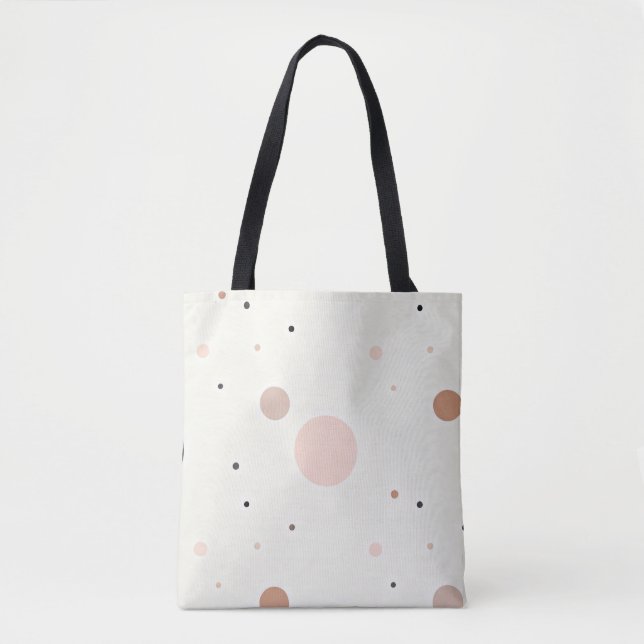 Minimal Winter Dot Pattern, Soft Cozy Neutrals Tygkasse (Framsida)