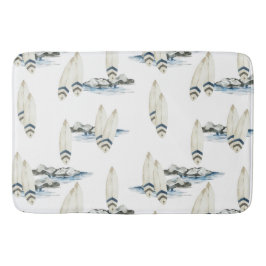 Minimal ytvattenfärgad strandvix från kuststranden badrumsmatta