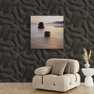 Minimal Zen Garden Canvastryck