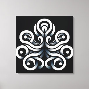 Minimal Zen Sakral Geometrisk Mandala Abstrakt Canvastryck