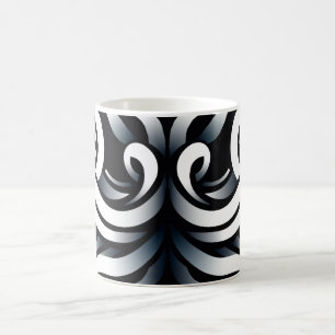 Minimal Zen Sakral Geometrisk Mandala Abstrakt Kaffemugg
