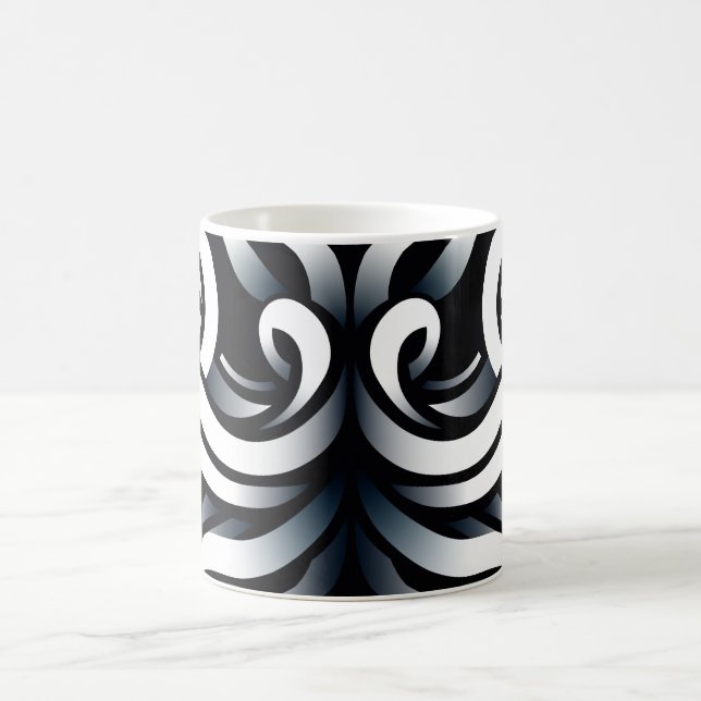Minimal Zen Sakral Geometrisk Mandala Abstrakt Kaffemugg (Center)