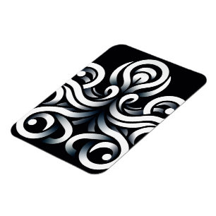 Minimal Zen Sakral Geometrisk Mandala Abstrakt Magnet