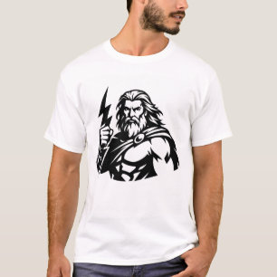 Minimal Zeus i svart och vitt T Shirt