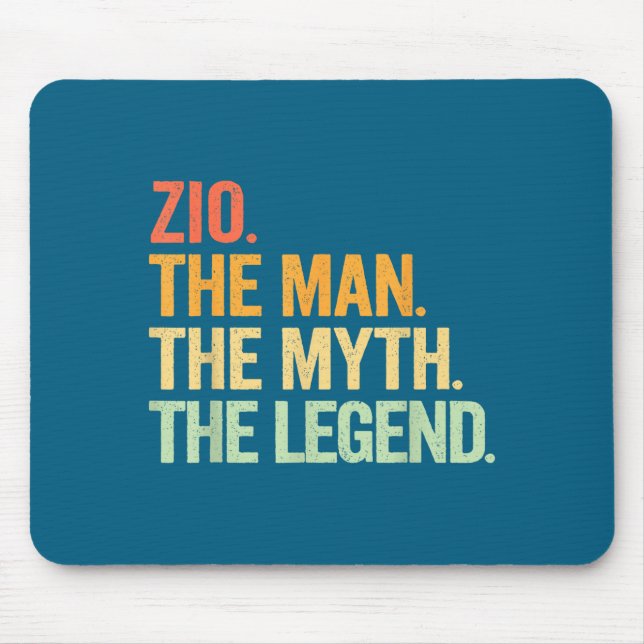 Minimal Zio Man Myth Legend Retro Musmatta (Framsidan)
