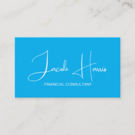 Minimala Affärskort för blå QR-kod Visitkort