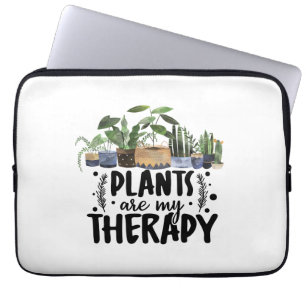 Minimala Botaniska Växter Är Min Terapi Laptop Fodral