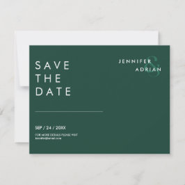 Minimala bröllopskort för Save the Date