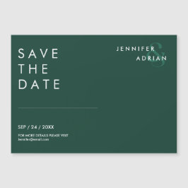 Minimala bröllopskort för Save the Date