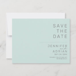 Minimala bröllopskort för Save the Date
