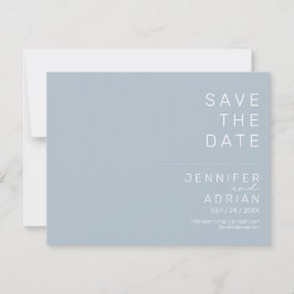 Minimala bröllopskort för Save the Date