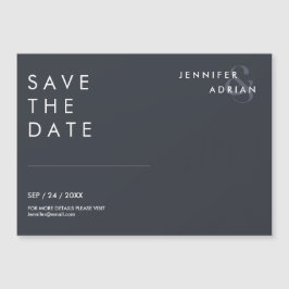 Minimala bröllopskort för Save the Date