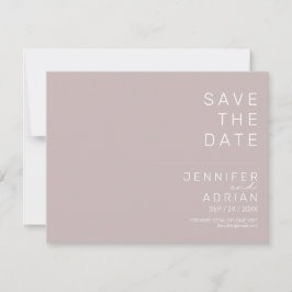 Minimala bröllopskort för Save the Date