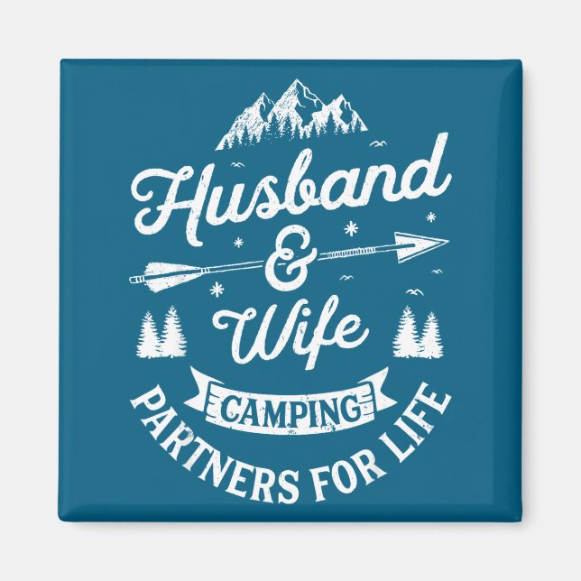 Minimala Campingpartners För Makar För Magnet (Framsidan)