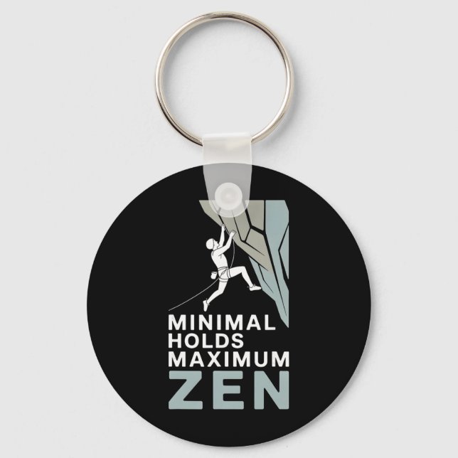 Minimala grepp Maximal Zen Klippklättring  Nyckelring (Framsida)