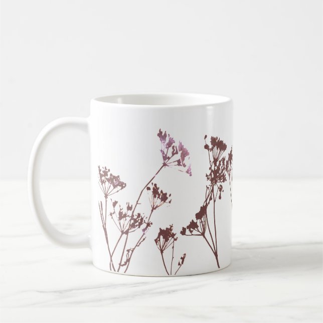 Minimala konstgjorda moderna Abstrakter, jokblommo Kaffemugg (Vänster)