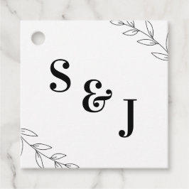 Minimala Märkre för Löv-bröllop Gåvor Etiketter