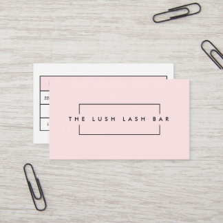 Minimala moderna Eyelash & Brows Business Visitkort