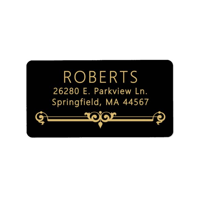 Minimala moderna Returetiketter Adressetikett (Framsidan)