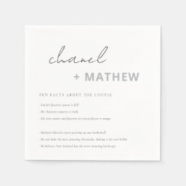 Minimala Roligtar för svartvit skripttypografi Pappersservett