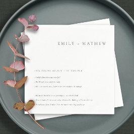 Minimala Roligtar för svartvit typografi Pappersservett