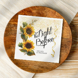 Minimala Solrosar Övningsmiddag Pappersservett