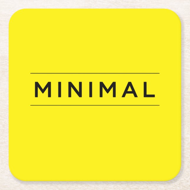 Minimala Vibrationer Underlägg Papper Kvadrat (Framsidan)