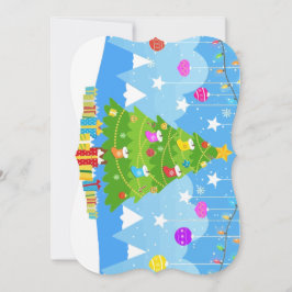 Minimala vintage julklappar tallrik dekorerad julg julkort